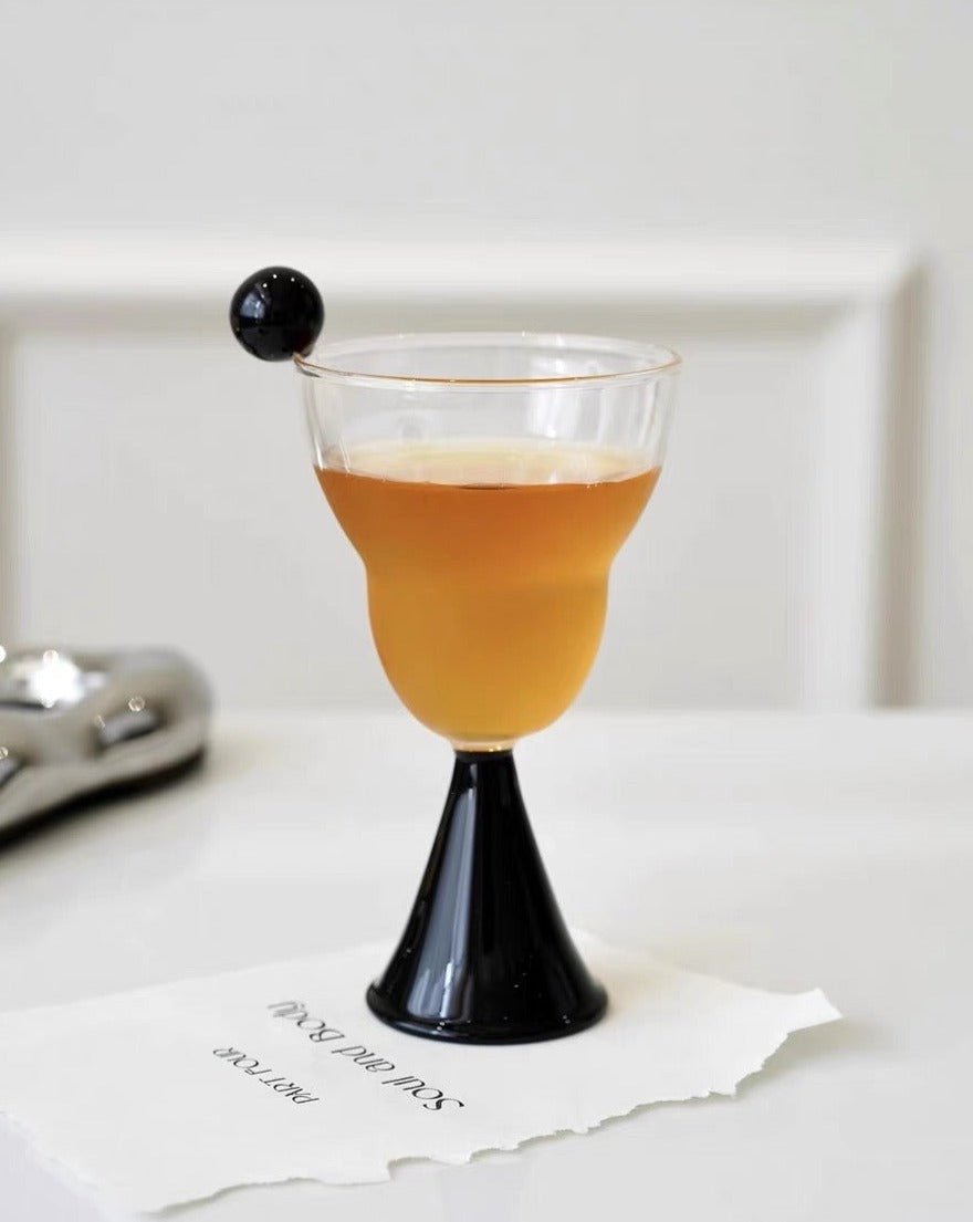 Hand Blown Bonbon Martini Glass