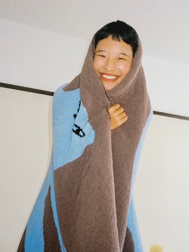 Funky Cat Throw Blanket
