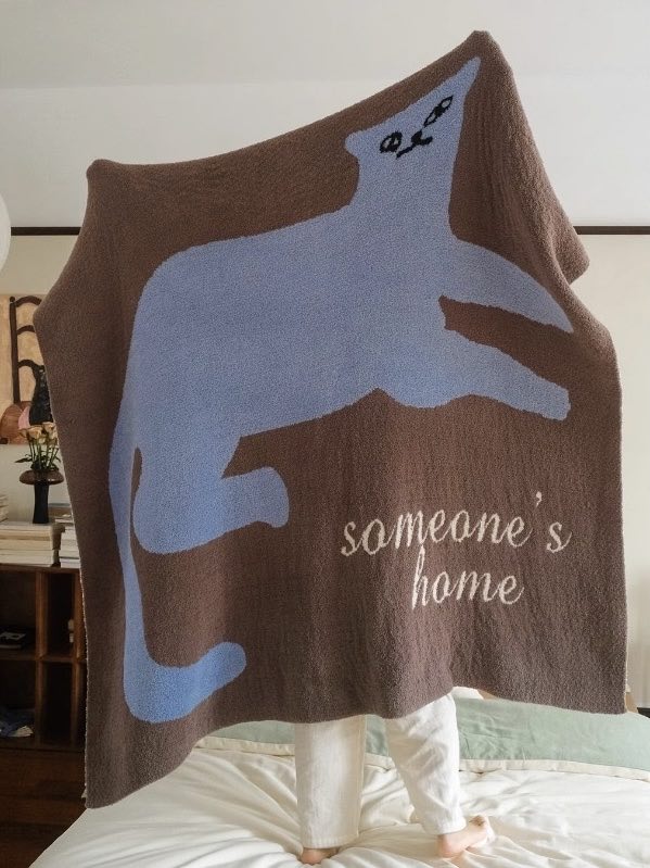 Funky Cat Throw Blanket