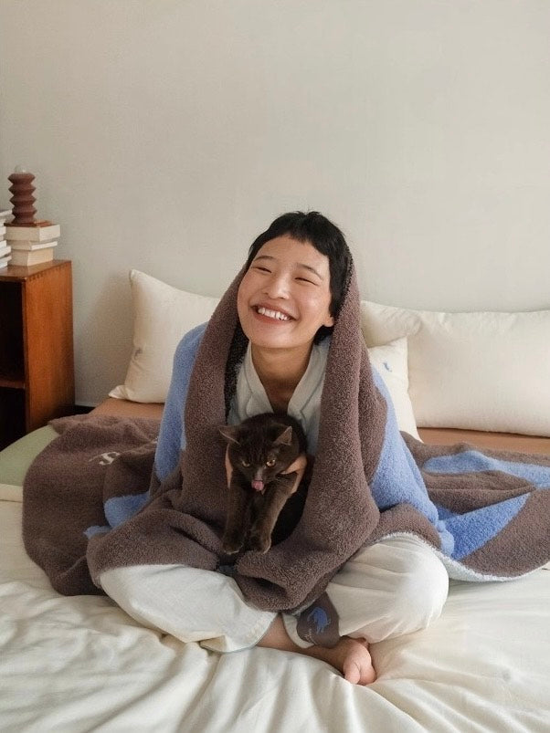 Funky Cat Throw Blanket